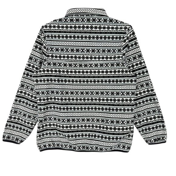 JACHS Womens Outdoor Adventure Pullover Black White Fleece Jacket Sz Medium NWOT - Picture 3 of 10